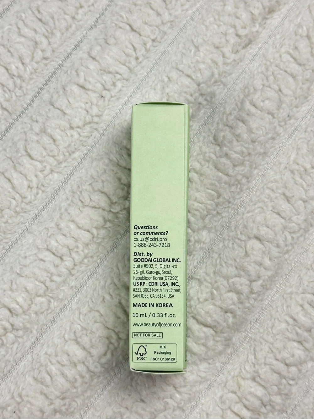 Beauty of Joseon Green Tea Dayscreen Moisturizer SPF30